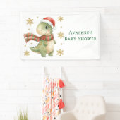 Weihnachts-Dinosaurier-Geburtstagsfeier Banner (Insitu)