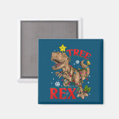Weihnachts Dinosaurier Tree Rex Lights TRex Xmas G Magnet (Vorderseite/Rückseite)