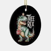 Weihnachts Dinosaurier Tree T Rex Xmas Lights Holi Keramik Ornament (Rechts)