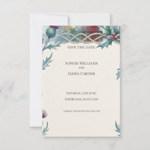 Weihnachts-Distel Save-the-Date-Karte Save The Date