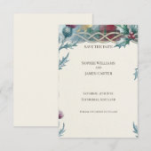 Weihnachts-Distel Save-the-Date-Karte Save The Date (Vorne/Hinten)