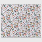 Weihnachts-Ditsy-Doodle  Geschenkpapier (Flach)