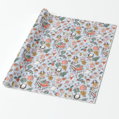 Weihnachts-Ditsy-Doodle  Geschenkpapier (Ungerollt)