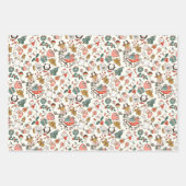 Weihnachts-Ditsy-Doodle Geschenkpapier Set (Vorderseite 2)