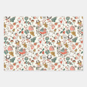 Weihnachts-Ditsy-Doodle Geschenkpapier Set (Vorderseite 3)