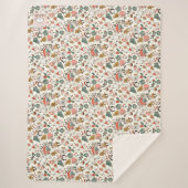 Weihnachts-Ditsy-Doodle  Sherpadecke (Vorderseite)