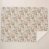 Weihnachts-Ditsy-Doodle  Sherpadecke (Vorderseite (Horizontal))