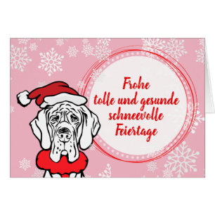 Weihnachts-Dogge-Karten-Muster