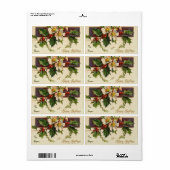 Weihnachts-Dogwood-Labels für Geschenke (Vorne)