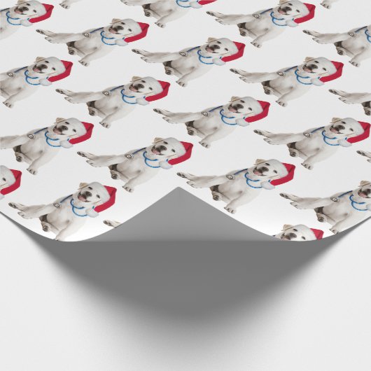 Weihnachts-Doktor Labrador Retriever Geschenkpapier (Ecke)