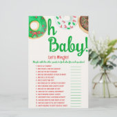 Weihnachts-Donut-Kinderdusche, Let's Mingle Game (Stehend Vorderseite)