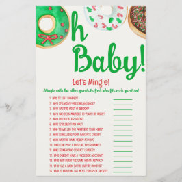 Weihnachts-Donut-Kinderdusche, Let's Mingle Game