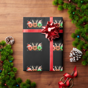 Weihnachts-Donuts Santa Rentier Xmas Donut Geschenkpapier