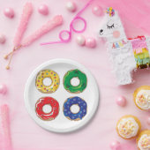 Weihnachts-Donuts-Teller Pappteller (Party)