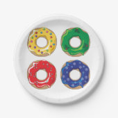 Weihnachts-Donuts-Teller Pappteller (Vorderseite)