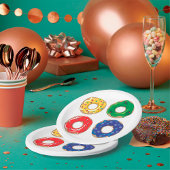 Weihnachts-Donuts-Teller Pappteller