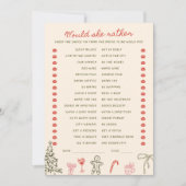 Weihnachts-Doodle Er sagte Sie sagte Karte (Vorderseite)