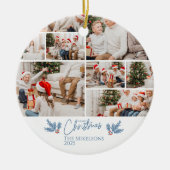 Weihnachts-Doodle-Line Keramik Ornament (Vorne)