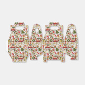 Weihnachts-Doodle-Muster-Gunstbox Geschenkschachtel (Ungefaltet)