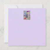 Weihnachts-Dorf flache Weihnachtskarte Karte (Rückseite)