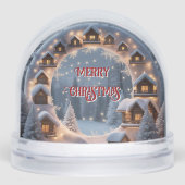 Weihnachts-Dorf Kundenempfehlung Geschenk Schneekugeln (Vorderseite)