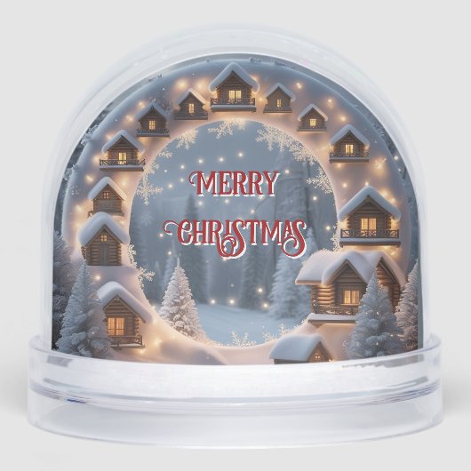 Weihnachts-Dorf Kundenempfehlung Geschenk Schneekugeln (Vorderseite)