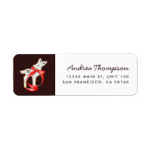 Weihnachts-Dose-Zucker-Cookie-Rücksendeadresse (Vorne)