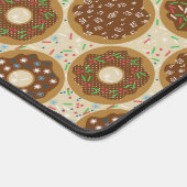 Weihnachts-Doughnut-Thema Schreibtischunterlage (Ecke)