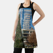 Weihnachts-Downtown-Dallas-Schürze Schürze (InSitu)