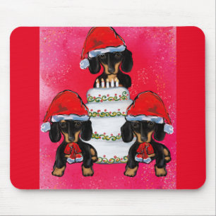 Weihnachts-Doxies Mousepad