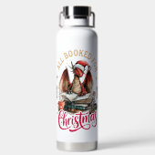 Weihnachts-Drache mit Buch Trinkflasche (Rückseite)