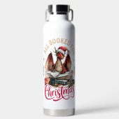 Weihnachts-Drache mit Buch Trinkflasche (Vorderseite)