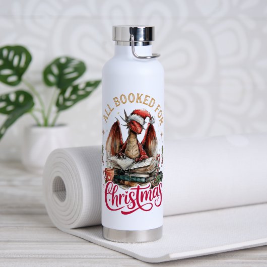 Weihnachts-Drache mit Buch Trinkflasche (Yoga (gedreht))