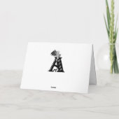 Weihnachts Drachen auf Deutsch Feiertagskarte (Rückseite)