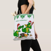 Weihnachts Drachen auf Deutsch Tasche (Von Nahem)
