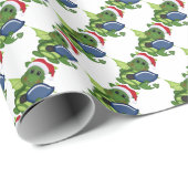 Weihnachts-Dragon Holiday Cartoon Packpapier (Rolleneckpunkt)