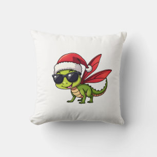 Weihnachts-Dragonfly-Santa-Mütze Lustiger Xmas-Kid Kissen