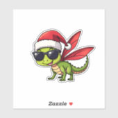 Weihnachts-Dragonfly-Weihnachtsmannmütze Funny Xma Aufkleber (Blatt)