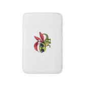 Weihnachts-Dragonfly-Weihnachtsmannmütze Funny Xma Badematte (Vorderseite Vertikal)