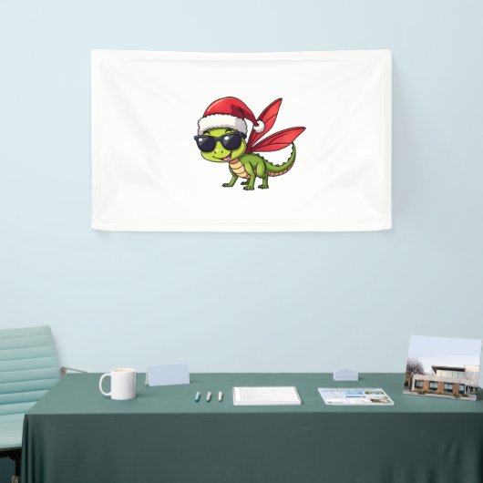 Weihnachts-Dragonfly-Weihnachtsmannmütze Funny Xma Banner (Messeveranstaltung)
