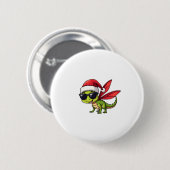 Weihnachts-Dragonfly-Weihnachtsmannmütze Funny Xma Button (Vorne & Hinten)