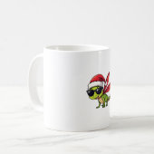 Weihnachts-Dragonfly-Weihnachtsmannmütze Funny Xma Kaffeetasse (Vorderseite Links)