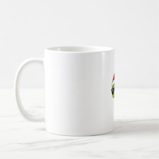 Weihnachts-Dragonfly-Weihnachtsmannmütze Funny Xma Kaffeetasse (Links)
