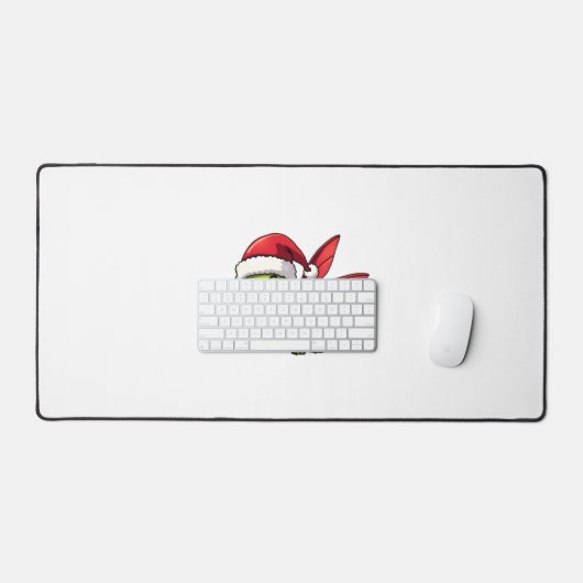 Weihnachts-Dragonfly-Weihnachtsmannmütze Funny Xma Schreibtischunterlage (Tastatur & Maus)