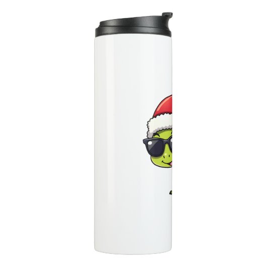 Weihnachts-Dragonfly-Weihnachtsmannmütze Funny Xma Thermosbecher (Nach links gedreht)