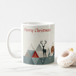 Weihnachts-Dreieck-Geige: Minimaler Weihnachtscup Kaffeetasse