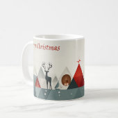 Weihnachts-Dreieck-Geige: Minimaler Weihnachtscup Kaffeetasse (Vorderseite Links)