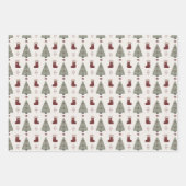 Weihnachts-Dreierpack Geschenkpapier Set (Vorderseite 3)