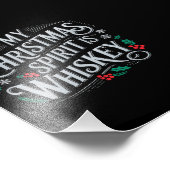 Weihnachts Drink Whiskey Liebhaber Drinker Sprichw Fotodruck (Ecke)
