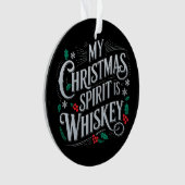 Weihnachts Drink Whiskey Liebhaber Drinker Sprichw Ornament (Vorderseite)